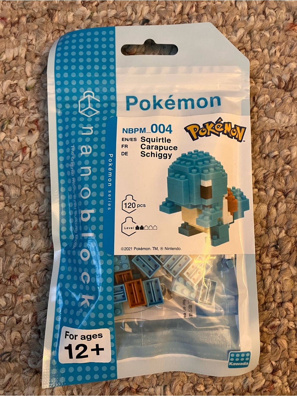 New Pokémon Squirtle Nanoblock Building Set